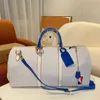 TOTES DUFFEL BAGS Designer Gym Bagage Fashion torebka o wysokiej pojemności skórzane luksusowe torby krzyżowe Lady Yoga Sports Bags220421