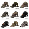 Koep 2022 Camo honkbal pet viskappen mannen buitenjacht camouflage jungle hoed airsoft tactische wandelcasquette hoeden