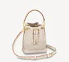 Echt lederen zomer Stardust empreinte onthego tassen vrouwen nano pochette accessoires neonoe luxe ontwerper crossebody portemonnee messenger handtas tas bakken