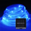 22M/12M LED Outdoor Solar Lamps 200/100 LEDs Rope Tube String Light Fairy Holiday Christmas Party Solar Garden Waterproof Lights