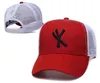 2022 Modne czapki baseballowe NY Snapback Wiele kolorów szczytowa czapka Nowa regulowana kość snapback