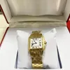 Nowe kobiety zegarki Dial Wysokiej jakości luksusowa marka Goldsilver kwarc nierdzewna bateria bateryjna Lady Watch3347934