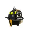 インテリアデコレーションカーリアビューミラー消防士ペンダントキーチェーン飾りバッグの装飾装飾装飾装飾またはブローチ。