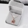 Benutzerdefinierte Fotoprojektion Halskette mit Geschenkbox für Frauen Mutter Freundin Muttertages Geburtstagsliebhaber DIY Bild Gedächtnis Schmuck Hochzeit Gedenk Geschenke Valentinstag Geschenke