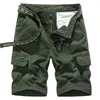 Hommes Cargo Shorts été armée militaire coton lâche tactique Joggers hommes plusieurs poches travail décontracté pantalons courts 220715