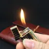 2020 Bussiness Gas Lighter Compact Jet Butane Engraving Metal Gas PING Bright Sound Cigarette Lighter Inflated NO GAS With Box Men3323970