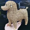 Animal Designer Poodle Luxo Cristal Noite Bolsas Preto Dog Embreagem Sacos Bolsa Bolsa Nupcial Bolsas Mulheres SM97 220321