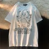 Japanese Love Bear Couple T-shirt Women Cute Short Sleeve Tops Summer Oversize Loose Casual Female Tee Shirt Clothes 220422