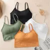 Yoga Outfit Bra Adjustable Strap Breathable Sports Push Up Shockproof Padded Top Athletic Gym Running Fitness Vest BraYoga