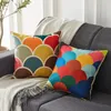 Pillow Case Colourful Cushion Cover Geometric Home Decorative Throw Pillows Case Linen Cotton Creative For Living Room Sofa Car Seat Chair 220714