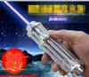 High Power Military 1000000m Blue Laser Pointers sight 450nm Lazer Flashlight Hunting With 5 Star Caps Hunting4867057