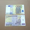 Festa de dinheiro falso notas 5 20 50 100 200 dólares americanos euros realista brinquedo barra adereços cópia 100 unidades/pacote6b5zoyhu2xi6
