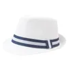 Cappelli Jazz di paglia retrò da uomo Cappello Fedora estivo Cappello Fedora da uomo Classico cappello Panama da spiaggia