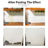5/10 unids 3D Pegatinas de pared A prueba de aceite Easy Autoadhesivo Diseño Decoración Espuma Impermeable Paredera de la pared para baño Decoración de Bedroon