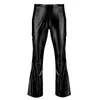 Männer Hosen Erwachsene Herren Moto Punk Clubwear Party Shiny Metallic Disco Mit Bell-Bottom Ausgestellte Lange Dude Kostüm HosenHerren Drak22