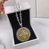 Pendant Necklaces Luxury Sparkling Zircon Necklace For Women Party Wedding Clean Crystal Gorgeous Chain Fine Jewelry BijouxPendant Sidn22