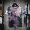 Mens T-Shirts Summer Men Casual Harajuku T Shirts Tie Dye Mens Loose Short Sleeve Tops Tees Street Brand Clothing OversizeMens