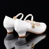 Scarpe per bambini Casual Glitter fibbia bambini tacco alto ragazze scarpe moda principessa da ballo festa sandalo 220409