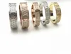 2022 Full Diamond Titanium Steel Silver Love Ring Men and Women Rose Gold Rings for Lovers Par Jewelry Gift4361757