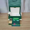 Hot Selling High Quality Klockor Lådor Perpetual Watch Green Original Box Papers Card Läderväska för kosmograf 116500 124300 116610 Armbandsur