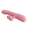 Pretty Love 7 Speed ​​Clitoral G Spot Rabbit Vibrator USB Ladda dubbel vuxna Erotiska leksaker Sexiga produkter för kvinnor