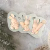 Easter Rabbit Fondant Silicone Mold Carrot Cake Decorating Tools Chocolate Cookies Baking Mould Egg DIY Clay Epoxy 220701