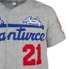 Xflsp GlaMitNess Santurce Cangrejeros 1966 Home Jersey 100% Costurado Bordado s Vintage Baseball Jerseys Personalizado Qualquer Nome Qualquer Número