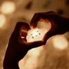 10枚のホワイトクラウドストリングの妖精の夜の光照明子供の子供寝室ガーランドウェディングクリスマスデコレーションバッテリー220527操作