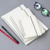 Anteckningar A4/B5/A5/A6/Scrub PP Cover Transparent Horisontell linje Vit papper Grid Dot Hand Account Book Strap Notepad Notebook Diary Diary