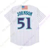 Randy Johnson Jersey Vintage 2001 WS 1999 Turn Back Pinstripe Retirement Hall of Fame Patch Vintage Black Mesh Navy White Expos Azul Tamaño Adulto