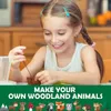 Woodland Craft Kit Forest Creatures DIY Felt Plush Animals For Beginners Eonal Sewing Set Kids Art Toy 220628
