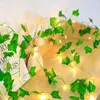 Światła sznurkowe LED 2M 20LED/ 5M 50LLD Maple Leaf Garland Christmas Fairy Light