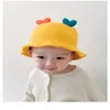 Caps & Hats Winter Lamb Wool Boys Girls Bucket Hat Solid Children Panama Fisherman Cap Cute Little Grass Baby Autumn Toddler Sun HatsCaps