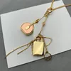 Popular Ladies Pendant Necklace Shiny Diamond Bag Love Pendant Fashion Light Luxury High Quality Simple Lightweight Cable Chain Charm Jewelry