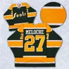 Nik1 California Golden Seals Jersey Blank 27 Gilles Meloche 22 Joey Johnston 7 Reggie Leach 8 Walt Mckechnie Maillots n'importe quel nom et n'importe quel numéro