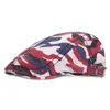 Bérets Chapeaux plats de camouflage Casquettes à visière Soleil extérieur Respirant Bord osseux Femmes Hommes Casquette solide à chevrons SWANOWINGBéretsBérets