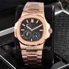 Mens 5 Pin Automatic Watch Famoso White face Automatic Movement Watches full Stainless Steel Luminous wristWatch Gifts