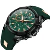 RÉCOMPENSE marque de luxe hommes montre étanche bracelet en Silicone Sport chronographe militaire montre à Quartz pour hommes montre-bracelet