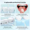 Irrigatore orale Idropulsore dentale Detergente per denti portatile Rimozione del calcolo 180ML Impermeabile 4 ugelli Bocca per rinfrescare l'alito 220513