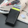 카드 소지자 2022 RFID 홀더 지갑 남성 여성 솔리드 가죽 알루미늄 상자