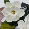 Couronnes de fleurs décoratives 2 pièces Real Touch Kunstmatige Magnolia Bloom Orchidee Fake Plant Boeket Tuin Balkon Regelen Wedding Christams