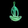 Oggetti decorativi Figurine Visione stereo 3D Lampada a LED Meditatore yoga Luce acrilica multicolore Regalo creativo Arredamento per la casa Decorazione