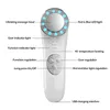 7 I 1 ansiktsröd blå LED-lätta enhet jon massager anti-aging hud åtdragning renare hudvård massage maskin 220520