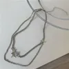 Hänge Halsband Koreanskt Mode Temperament Glänsande Kristallstjärna Kedjor Tofs Choker För Män Kvinnor Presentfest Punk Smycken TillbehörHänge