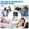 Mangeoire automatique pour animaux de compagnie 4 / 6L pour chats WiFi Smart Swirl Slow Dog avec enregistreur vocal Distributeur de nourriture pour chat de grande capacité 220323
