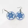 Sublimation acrylique boucles d'oreilles blancs femmes filles bijoux bricolage inachevé mode boucle d'oreille blanc boucle d'oreille ronde