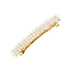 Pearl Barrette Fashion Hair Clip Women Girls Elegant Design Round Hairpin Ponytail Hair Accessories