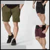 Herr shorts sommar mode herr muskel strand byxor casual dragstring lapptäcke shortmen's