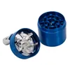 Smoking Herb Grinder 55mm 4parts Hand Crank Zinc Alloy Tobacco Grinders Cigarette Spice Crusher With Handle Sharpstone