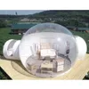 Big Clear Top Outdoor Reflatovable Bubble Tent House Dome Dome z sypialnią i toaletą do biwakowania Transparent Hotel Glamping